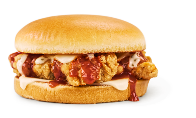 Buffalo Ranch Chicken Strip Sandwich